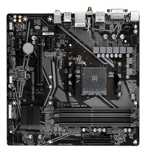 Tarjeta Madre Gigabyte Microatx A520m Ds3h Ac Am4 128gb Ddr4