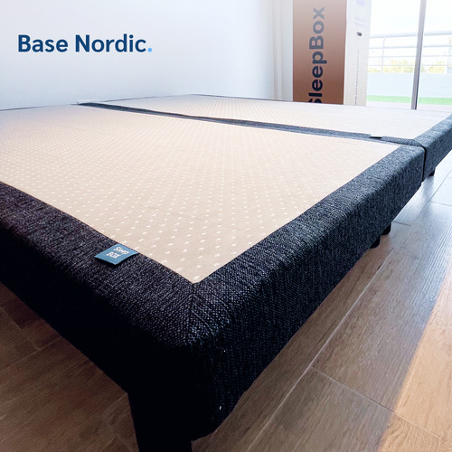 Juego Colchon Comfort Plus + Base Nordic 200x200 Sleep Box