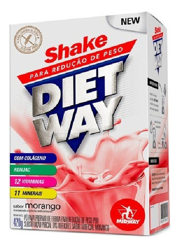 Diet Shake Para A Redução De Peso Sabor Morango