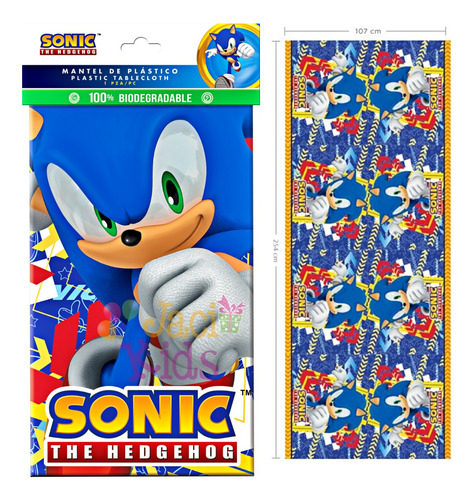 Sonic Mantel De Plástico Artículo Fiesta - Son0h1