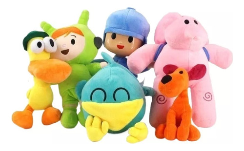 Muñeca De Peluche Pocoyo Elly Pato Loula Fred Loula, 6 Pieza