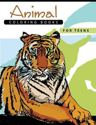 Libro Animal Coloring Books For Teens : Stress Relief Col...