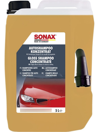 Shampoo Auto Concentrado Neutro Profesional 5lt Sonax Alemán