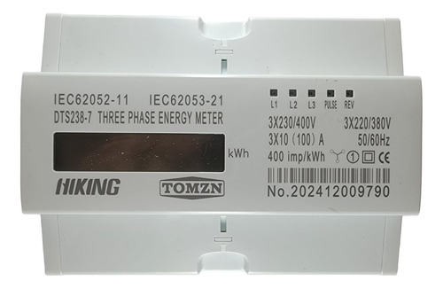 Medidor Consumo Luz Watts Trifasico Bifasico 100a 220-380v  