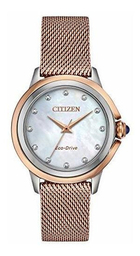 Reloj Citizen Para Mujer Em0796-75d Ceci Eco-drive De