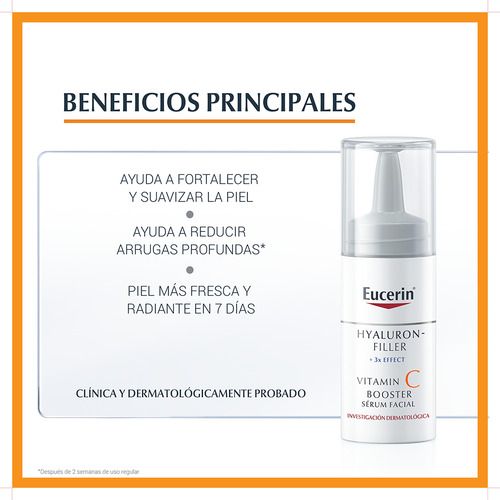 Reforço de vitamina C com preenchimento de hialurão Eucerin X 8 ml Tipo de pele normal