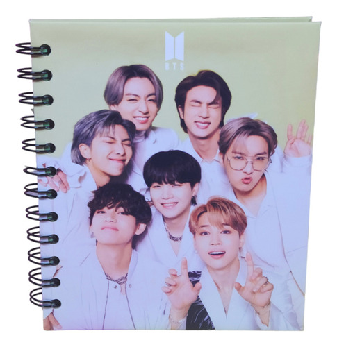 Cuaderno Tamaño Agenda Bts Con Laminas Y Sobre