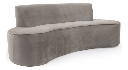 Sofá 4 Lugares Porto D07 230cm Para Sala Living Suede Bege