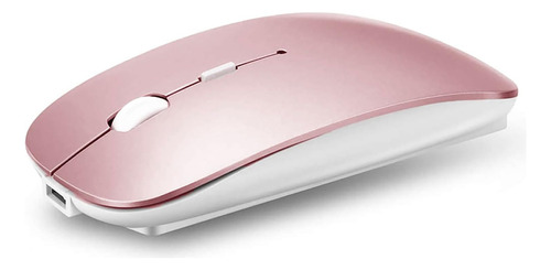 Mouse Inalámbrico Peibo , Bluetooth , Usb , Rosa