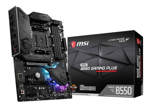 Imagen 6 de 10 de Motherboard Msi Mpg B550 Gaming Plus Am4 Pcie M.2 Atx