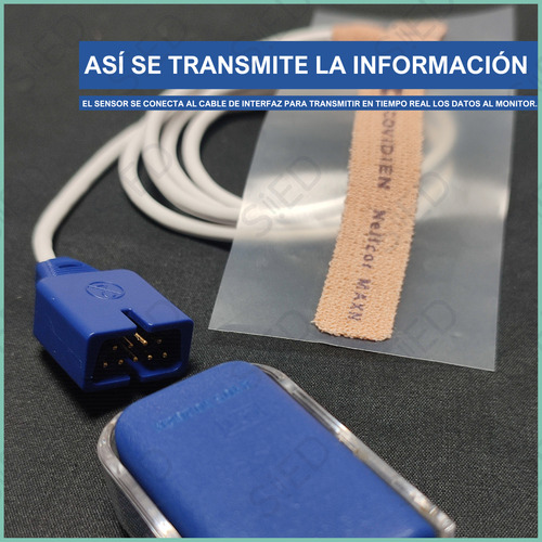 Sensor De Oximetro Nellcor Maxni Neonatal Adulto X5 Unidades