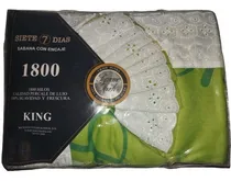 Comprar Juego De Sábanas Con Encaje. 1800 Hilos.  Tamaño: King 