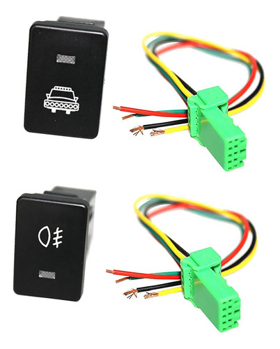 De Cables De Conector De Interruptor De Botón Led Para -