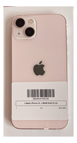 Iphone 13 Pink 128 Gb - Excelente (reacondicionado) Bat 100% Rosa Claro (Reacondicionado)
