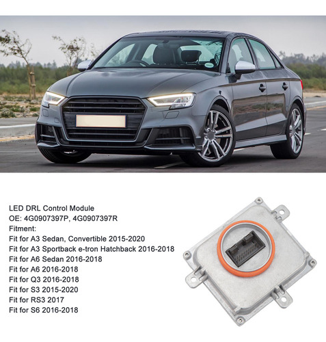 W Módulo De Control Led Drl Para Audi A3 A6 Q3 S3 Rs3