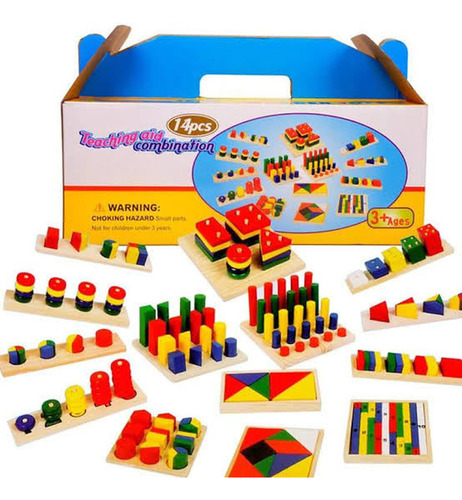 Montessori Set Completo De 14 Juegos Didacticos