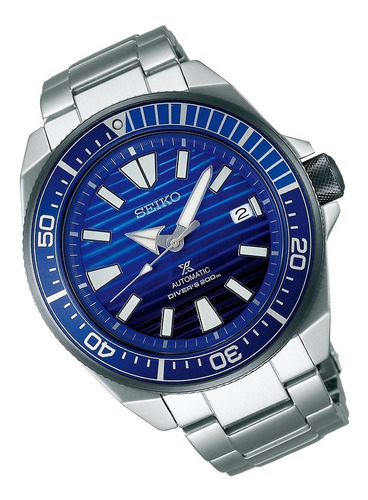 Relógio Seiko Srpc93 Dive Samurai Azul Automatico Ed Special