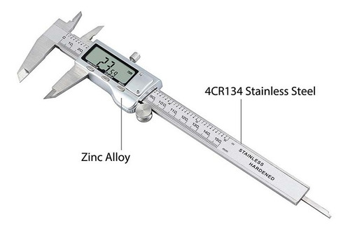 Imagen 3 de 6 de Jcd Vernier Digital De Alta Precisión 150mm Metal