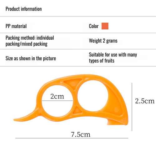 Db Mini Pelador De Naranjas Portátil