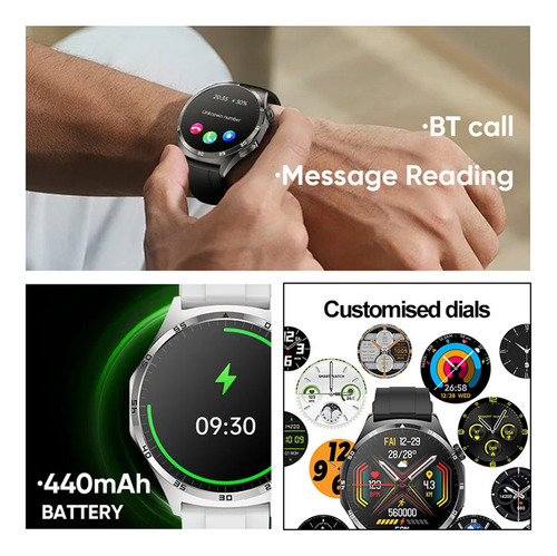Reloj Deportivo Moderno Bluetooth Call Ecg+ppg Con Frecuenci