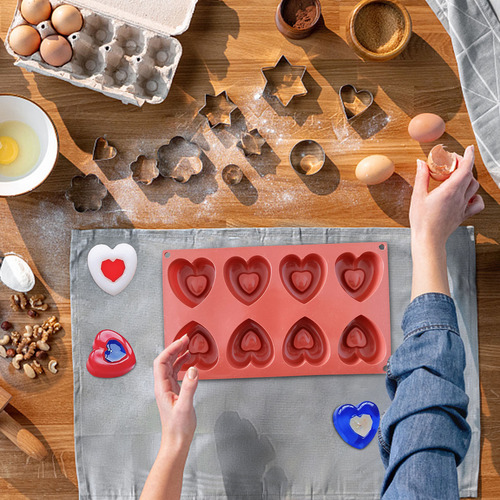 * Q 8 Even Hearts For Hornear Tartas Diy Con Fondant Y