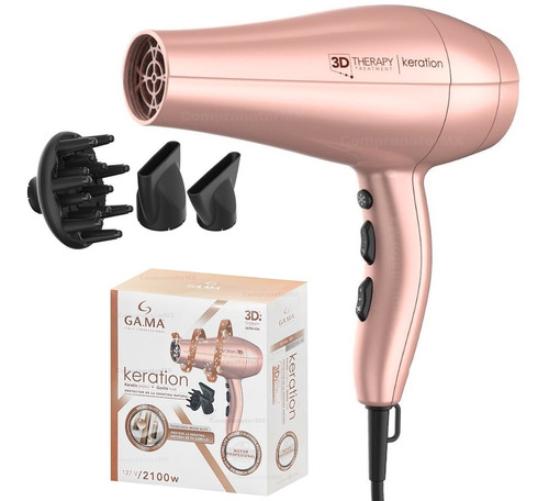 Secadora Cabello Profesional Diva 3d Keration Motor Ac Iones