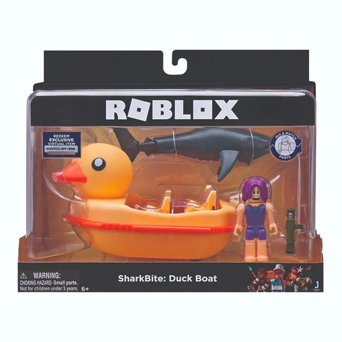 Roblox Sharkbite Duck Boat - Bote Pato Con Figura Y Tiburón
