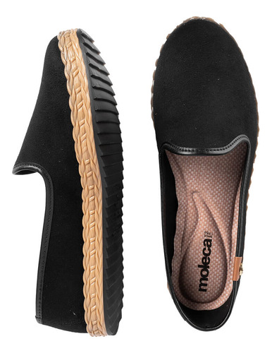 Alpargatas Mujer Moleca 5696-304 5696-304 Camurca/flex/arena