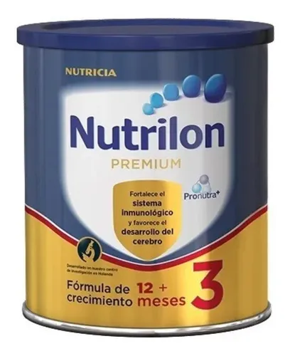 Leche de fórmula en polvo Nutricia Nutrilon Premium 3 sabor vainilla en lata de 1 de 400g a partir de los 1 años