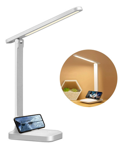 Lampara Inalambrica Velador Led De Mesa Touch Usb Tl-1001b