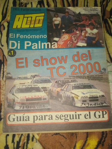 Revista Auto 2000 El Fenómeno Di Palma 1 12 1986 N28