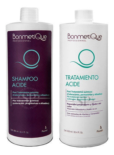 Combo Bonmetique Acide Shampoo + Acondicionador 900ml