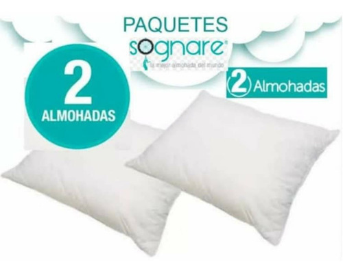 Imagen 4 de 10 de Almohadas Sognare ( Pack De 2 ) Hipoalergénicas ( Queen )