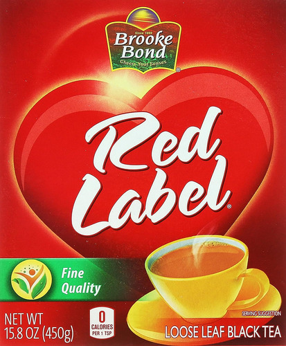 Brooke Bond, Red Label - Té Negro De Hoja Suelta, 15.87 Oz (