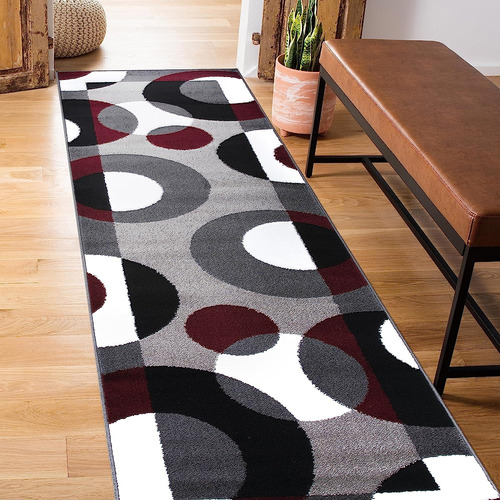 Rugshop Modern Circles Carpet Fácil Mantenimiento Para La Of