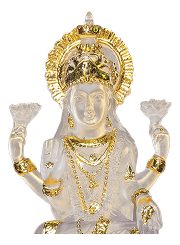 Estatueta Lakshmi Deusa Hindu Estátua Deusa Da Claro