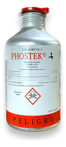 Insecticida Mata Gorgojo Poshtek Fosfuro De Aluminio 500tabl
