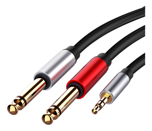 Cable De Audio Con Adaptador Doble De 3,5 Mm A 6,5 Mm, 3,5 A