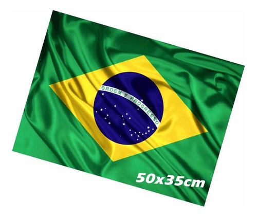 Adesivo Bandeira Do Brasil Grande 50cm Carro Caminhão Parede