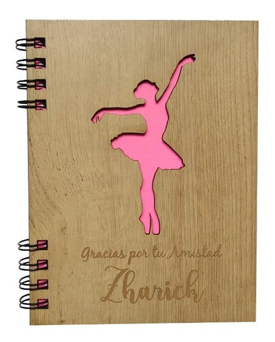 Cuaderno Bailarina Personalizado Con Nombre 19x14cm