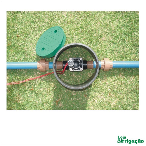 Imagem 3 de 3 de Caixa De Válvula Solenoide 6 Com Tampa Rain Bird Kit 3 Und