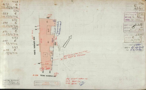 Imagen 5 de 5 de Lote/ Terreno 9x27,50/ La Boca/ Usam/ Pedro De Mendoza 1695