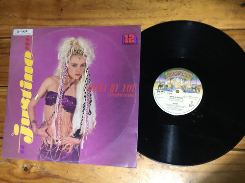 Justine Hurt By You Vinilo Maxi Hi Nrg Synth Pop Euro House