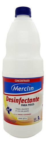 Desinfectante Pisos Concentrado 1l Amonio Cuater Merclin