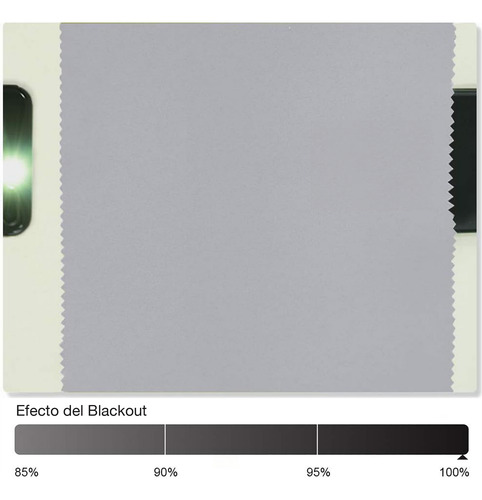 Cortina Blackout 100% 2 Paños De 1,40 X 2,10 Mts. | Lavable Gris Perla
