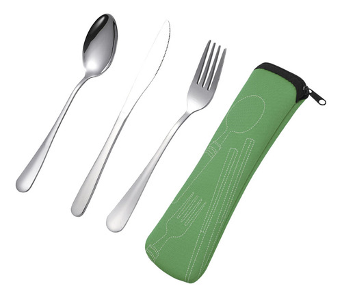 Cuchillo De Acero Inoxidable, Tenedor, Cuchara, Carne