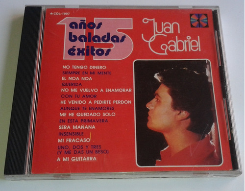 Juan Gabriel 15 Años Baladas Exitos  Cd 1a Edicion 1987  Bvf