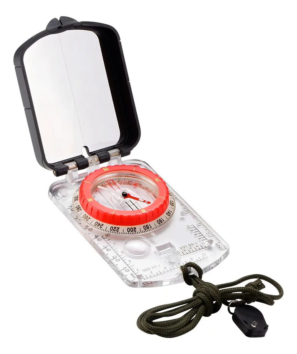 Brújula Waterdog Dc45-6e Para Mapa Espejo Led Supervivencia