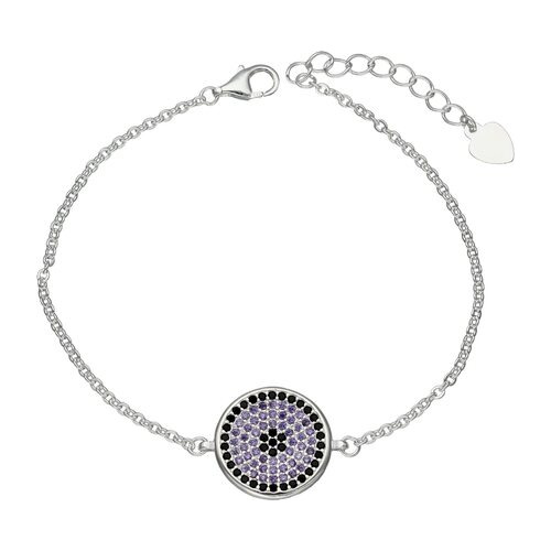 Pulsera Circulo Circones Ónix Violeta / Y14422