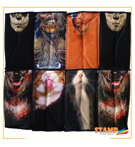 Bandana Mascara Iron Maiden Lenço Moto Ciclismo Proteção 01